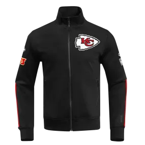 NFL KANSAS CITY CHIEFS CLASSIC MEN'S DK TRACK JACKET (BLACK)