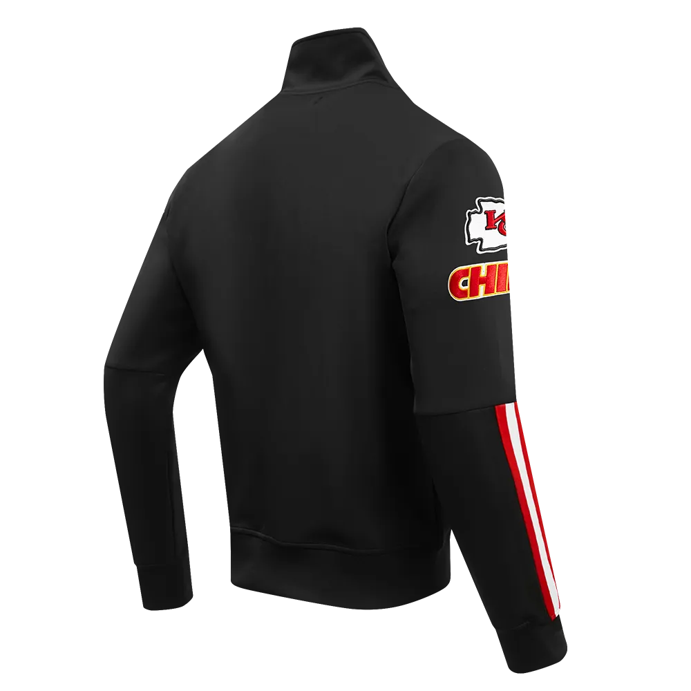 NFL KANSAS CITY CHIEFS CLASSIC MEN'S DK TRACK JACKET (BLACK)