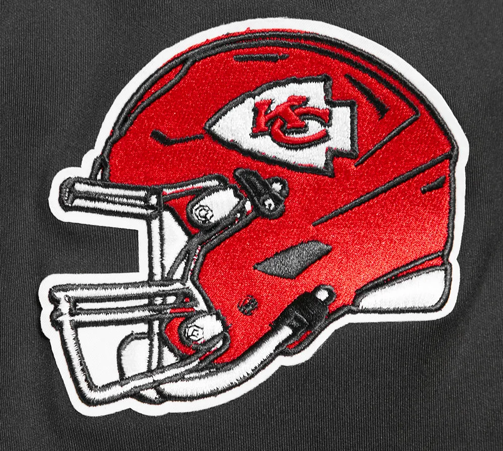 NFL KANSAS CITY CHIEFS CLASSIC MEN'S DK TRACK JACKET (BLACK)