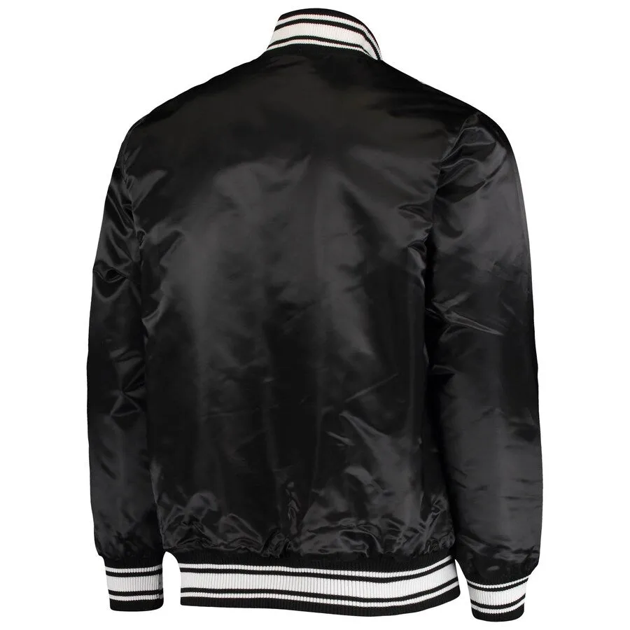 NFL Los Angeles Rams Black Satin Jacket Men and Women