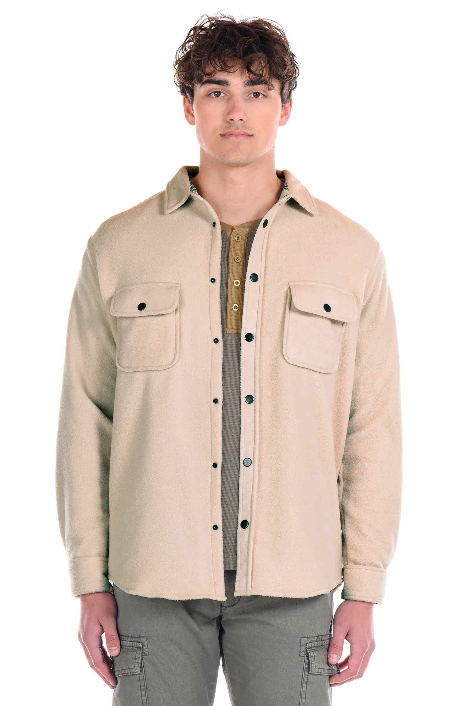 Original Paperbacks Tan Fleece Jacket