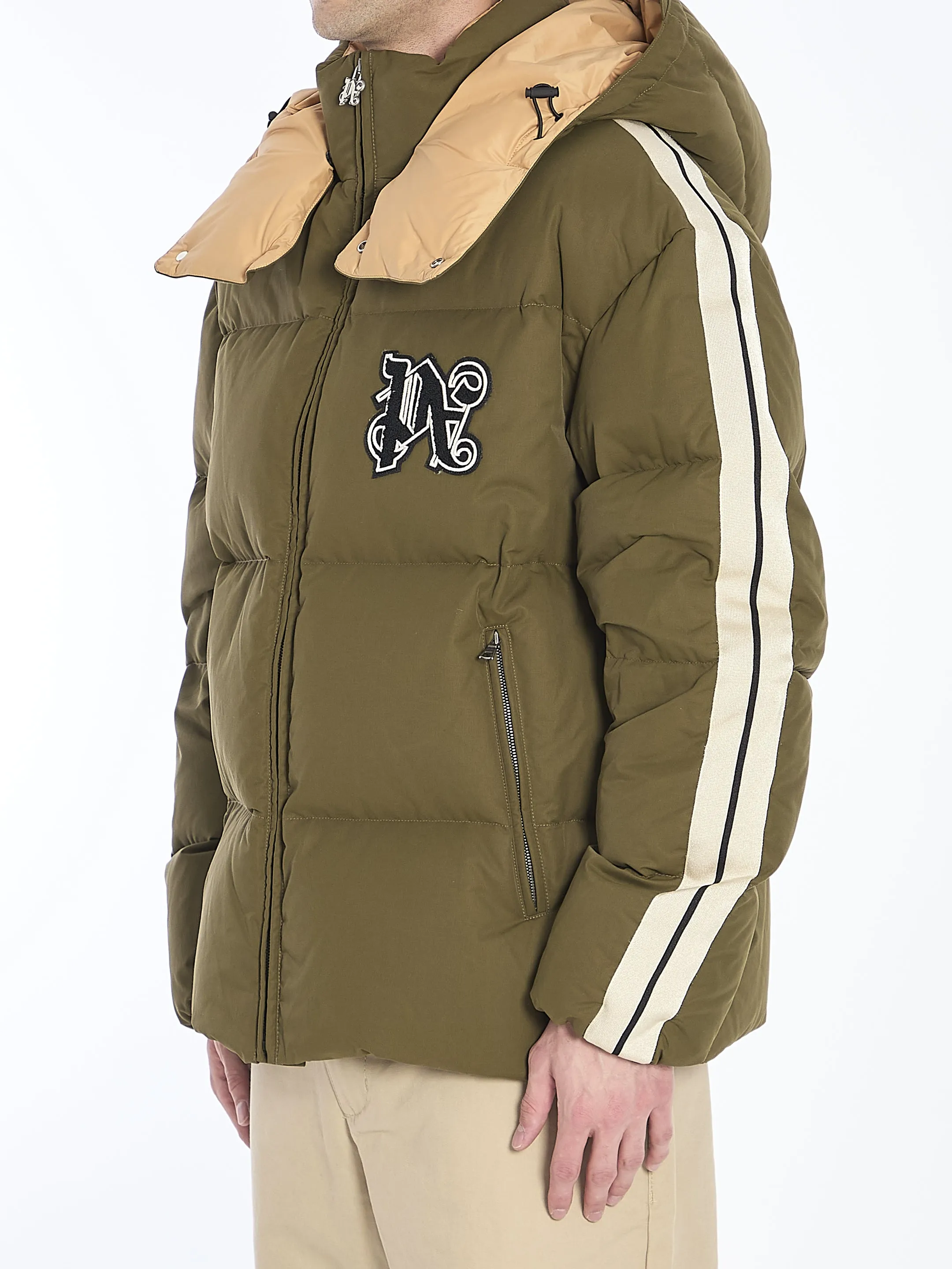 Palm Angels Track Monogram Puffer Jacket