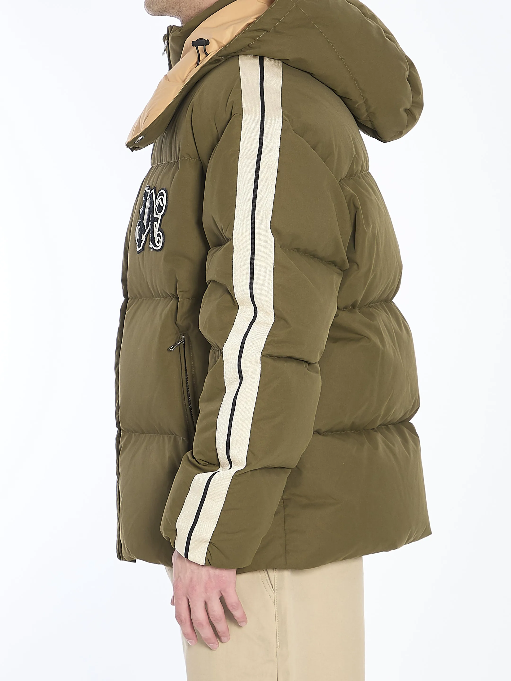 Palm Angels Track Monogram Puffer Jacket