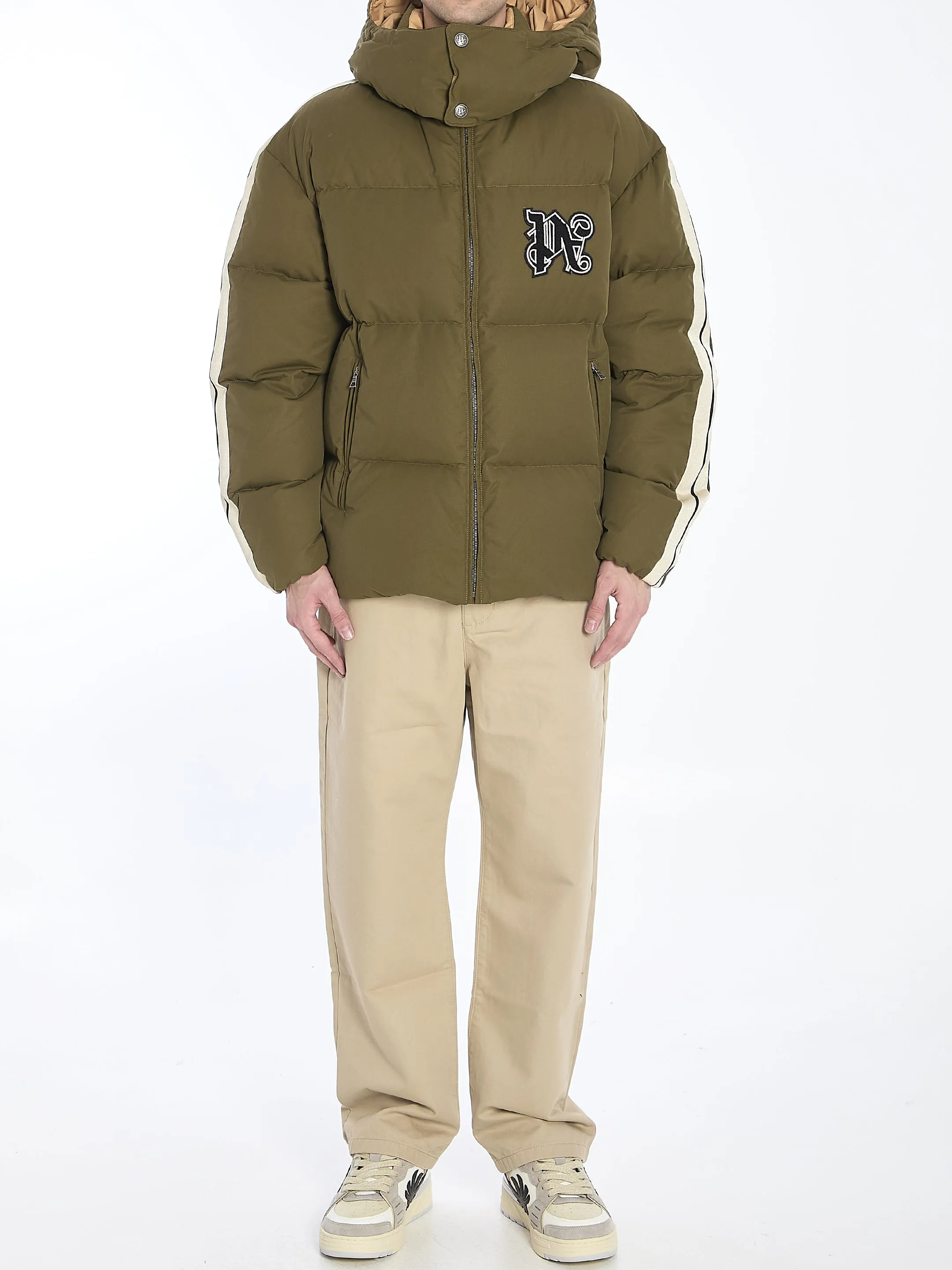 Palm Angels Track Monogram Puffer Jacket
