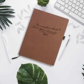 Personalised Handwritten Message Notebook