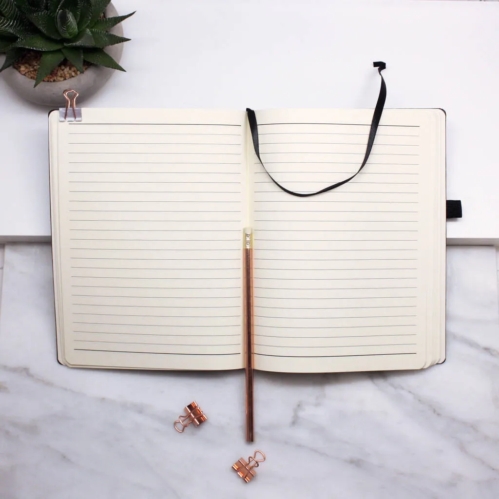 Personalised World Map and Coordinates Notebook