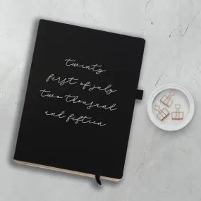 Personalised Written Date Notebook