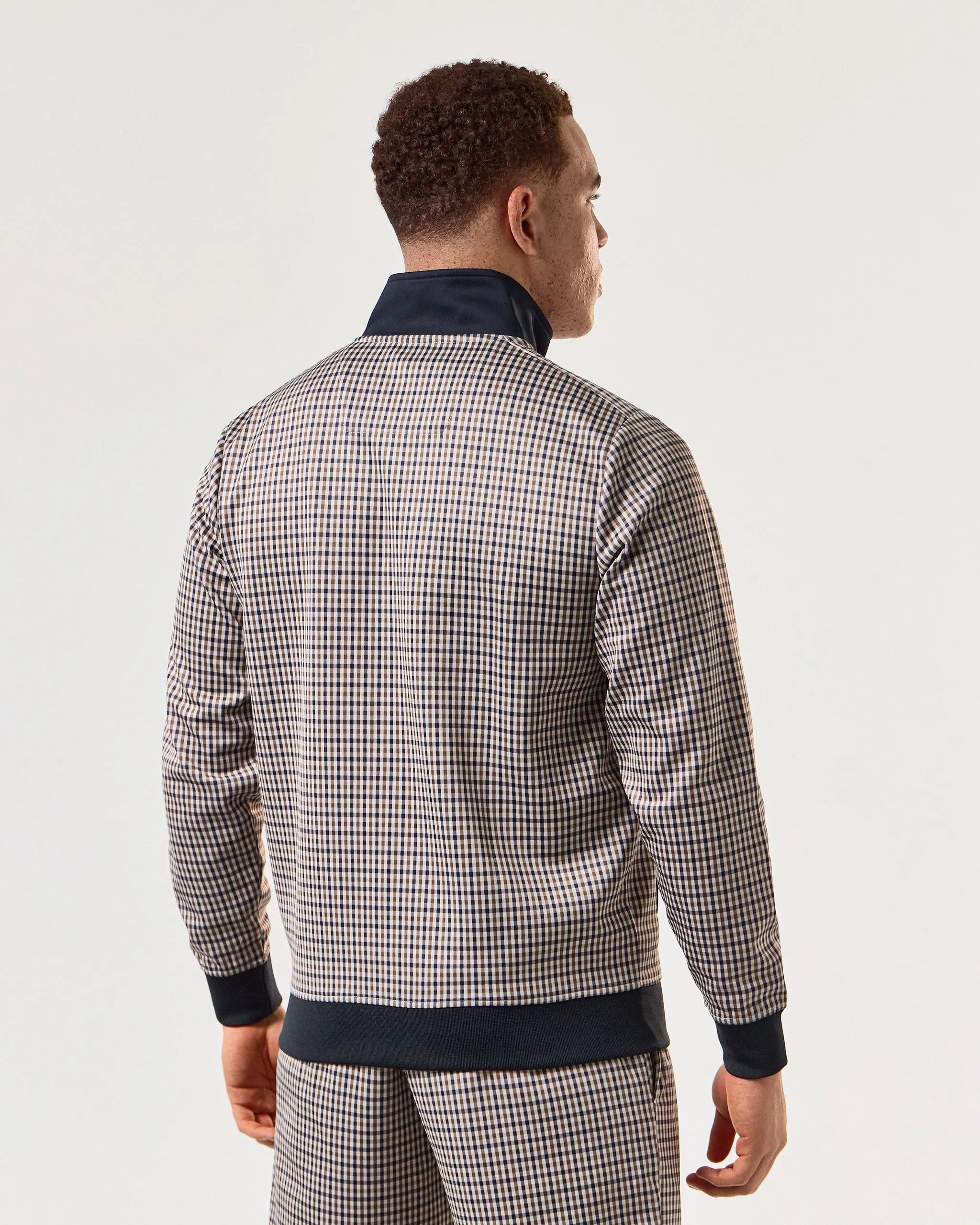 Placencia Tricot Track Top House Check