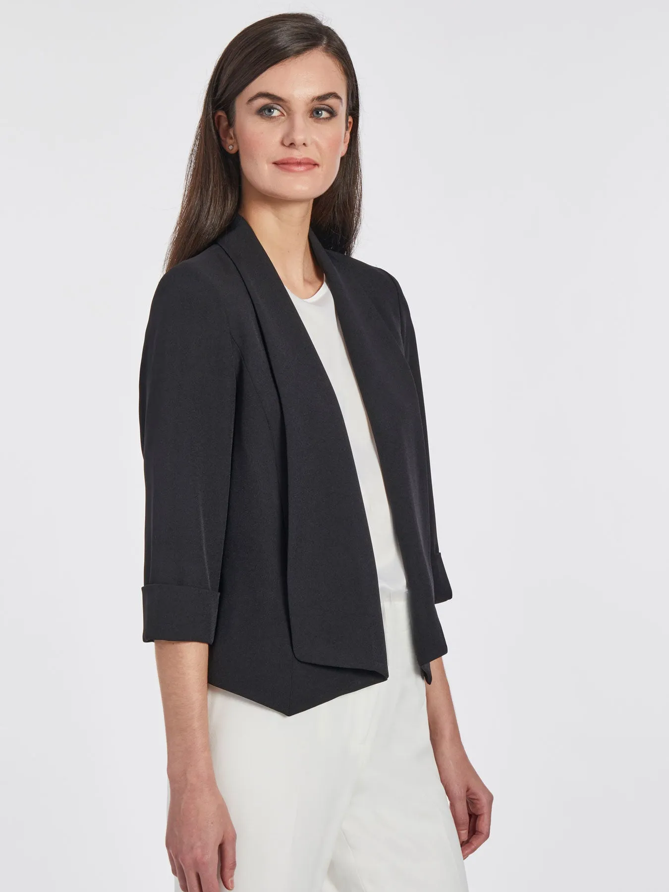 Plus Callie Jacket, Iconic Stretch Crepe