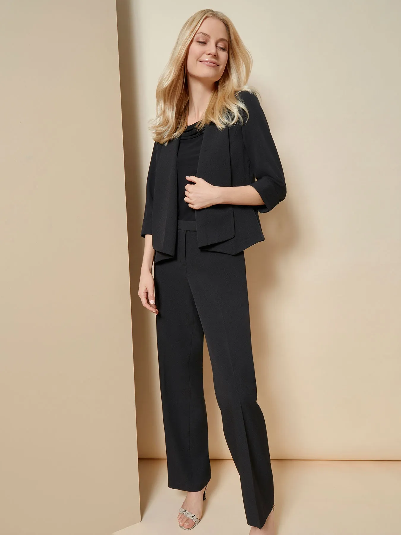 Plus Callie Jacket, Iconic Stretch Crepe