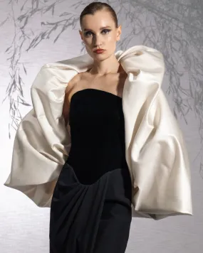 Puffy Satin Duchess Bolero