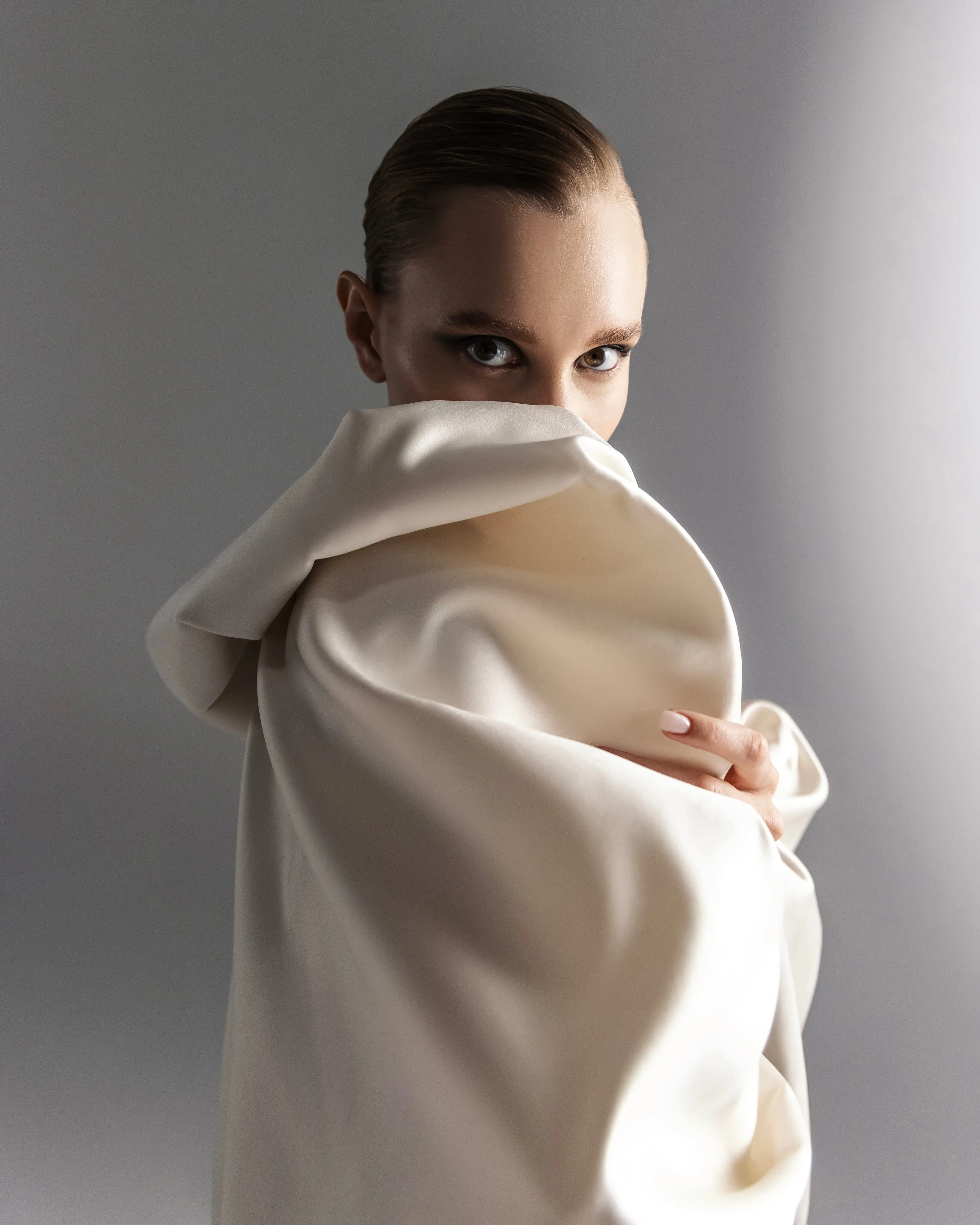 Puffy Satin Duchess Bolero