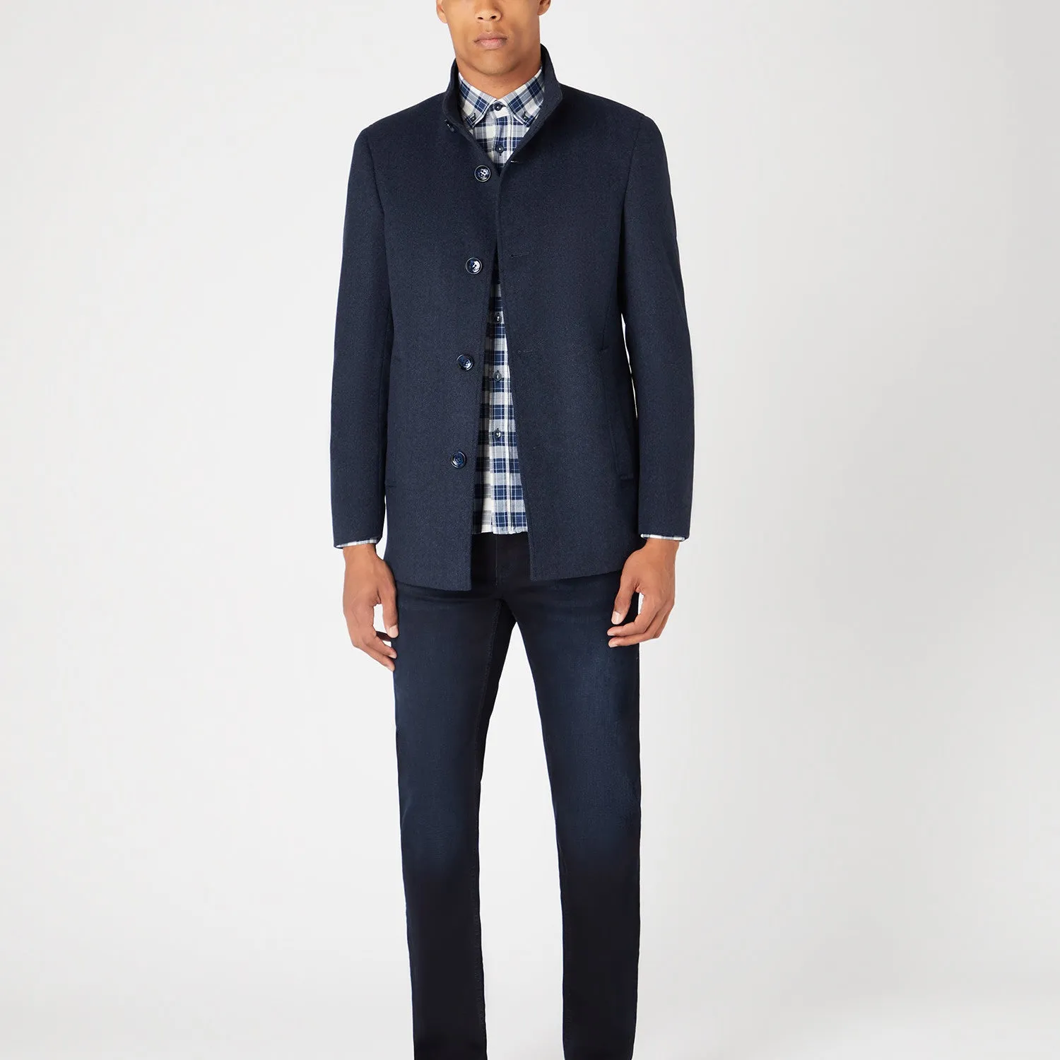 Remus Uomo 90410 78 Navy Jonah Overcoat