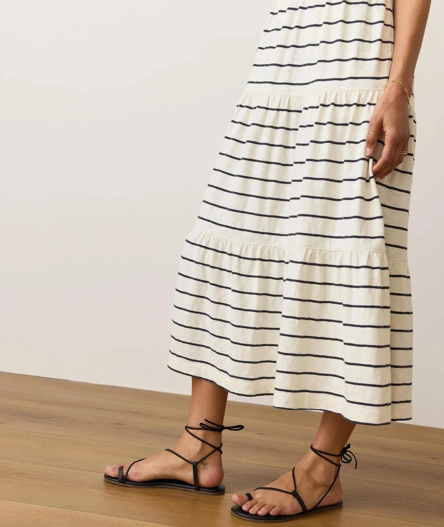 Sadie Vintage Slub Midi Dress