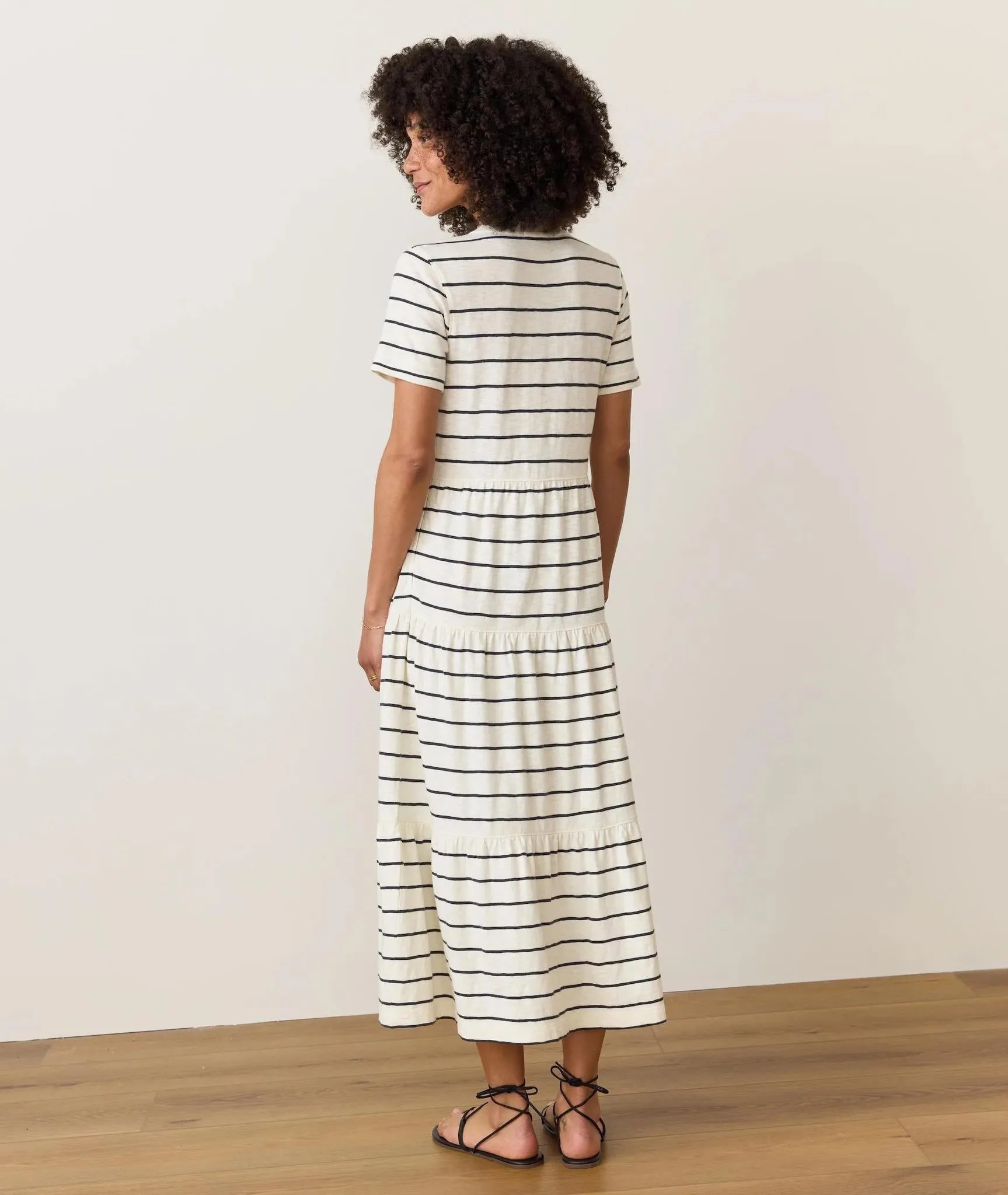 Sadie Vintage Slub Midi Dress