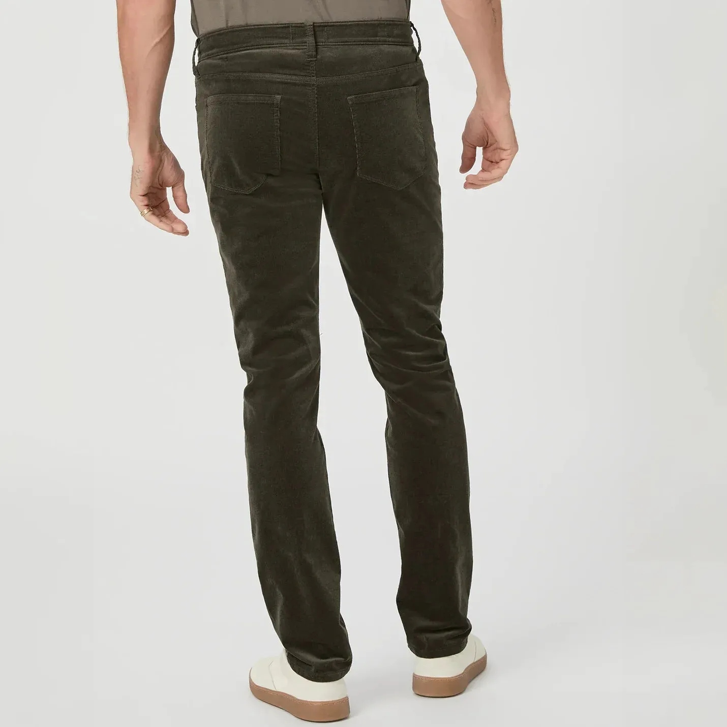 Shaded Glen (Green) Corduroy – Lennox Slim Fit Jeans - PAIGE