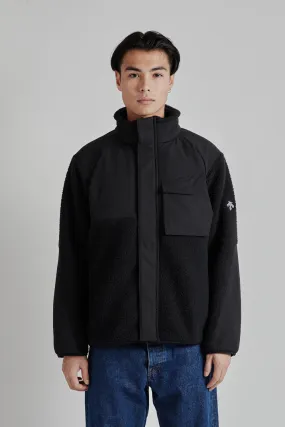 Shaggy Boa Fleece Jacket - Black