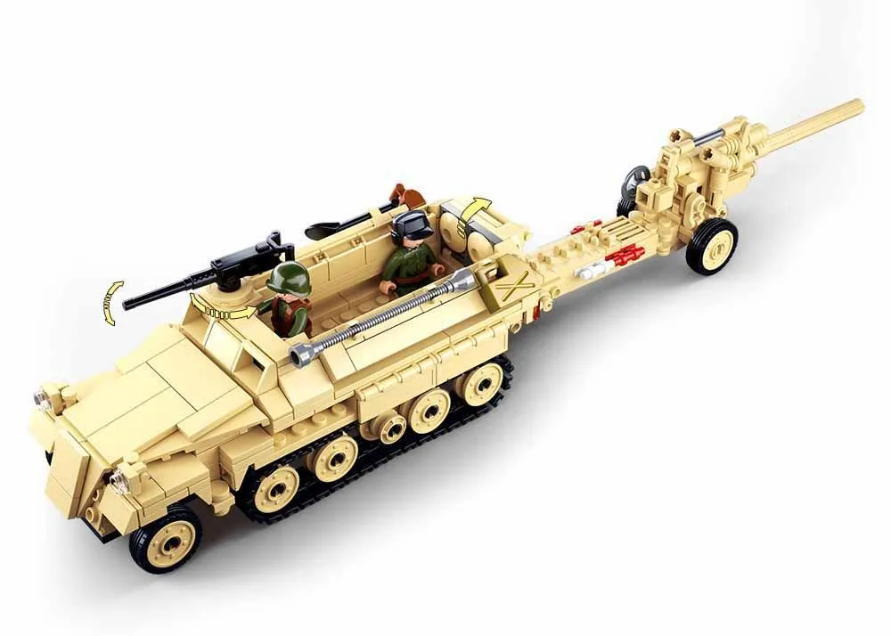 Sluban WW2 Half Truck Building Blocks For Ages 6 