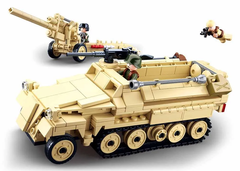 Sluban WW2 Half Truck Building Blocks For Ages 6 