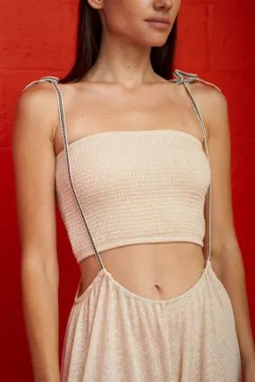 Smocked Bandeau Top