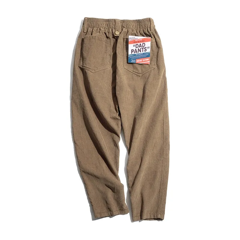 Solid Brown Corduroy Pants