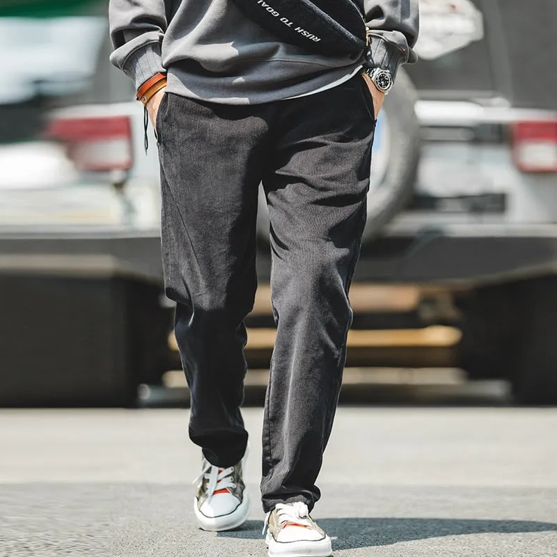 Solid Brown Corduroy Pants