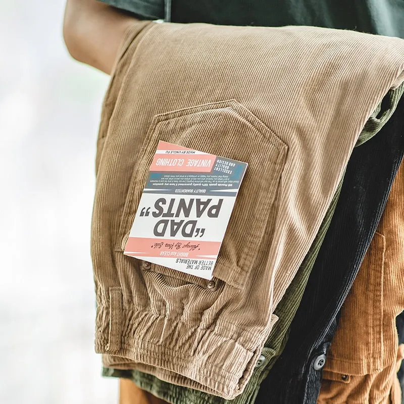 Solid Brown Corduroy Pants