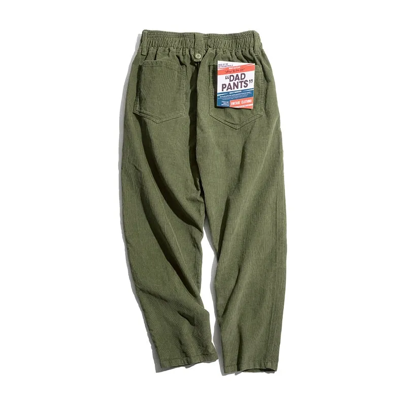 Solid Brown Corduroy Pants