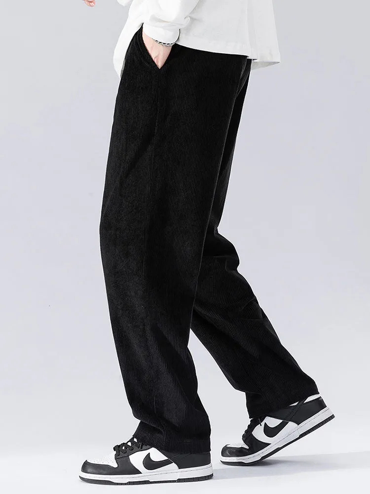 Straight Leg Corduroy Pants