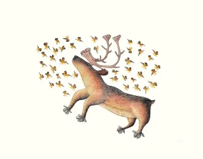 Summer Buzz, by Cee Pootoogook, Cape Dorset Print