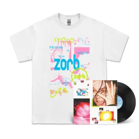 Sycco / Zorb LP Black Eco-Wax Vinyl & Collage White T-Shirt Bundle