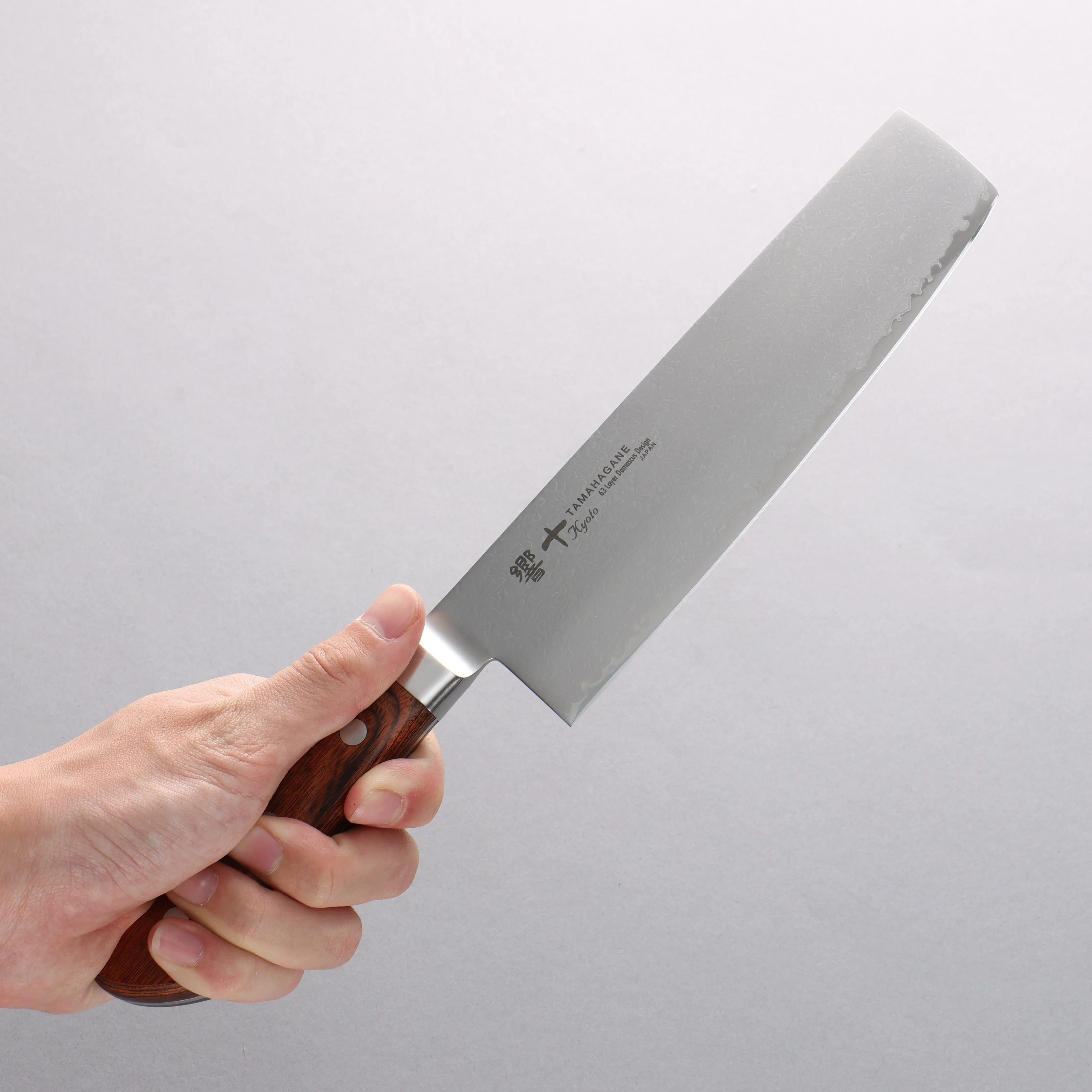 Tamahagane Kyoto 63 Layer Damascus Nakiri 180mm KP-1165