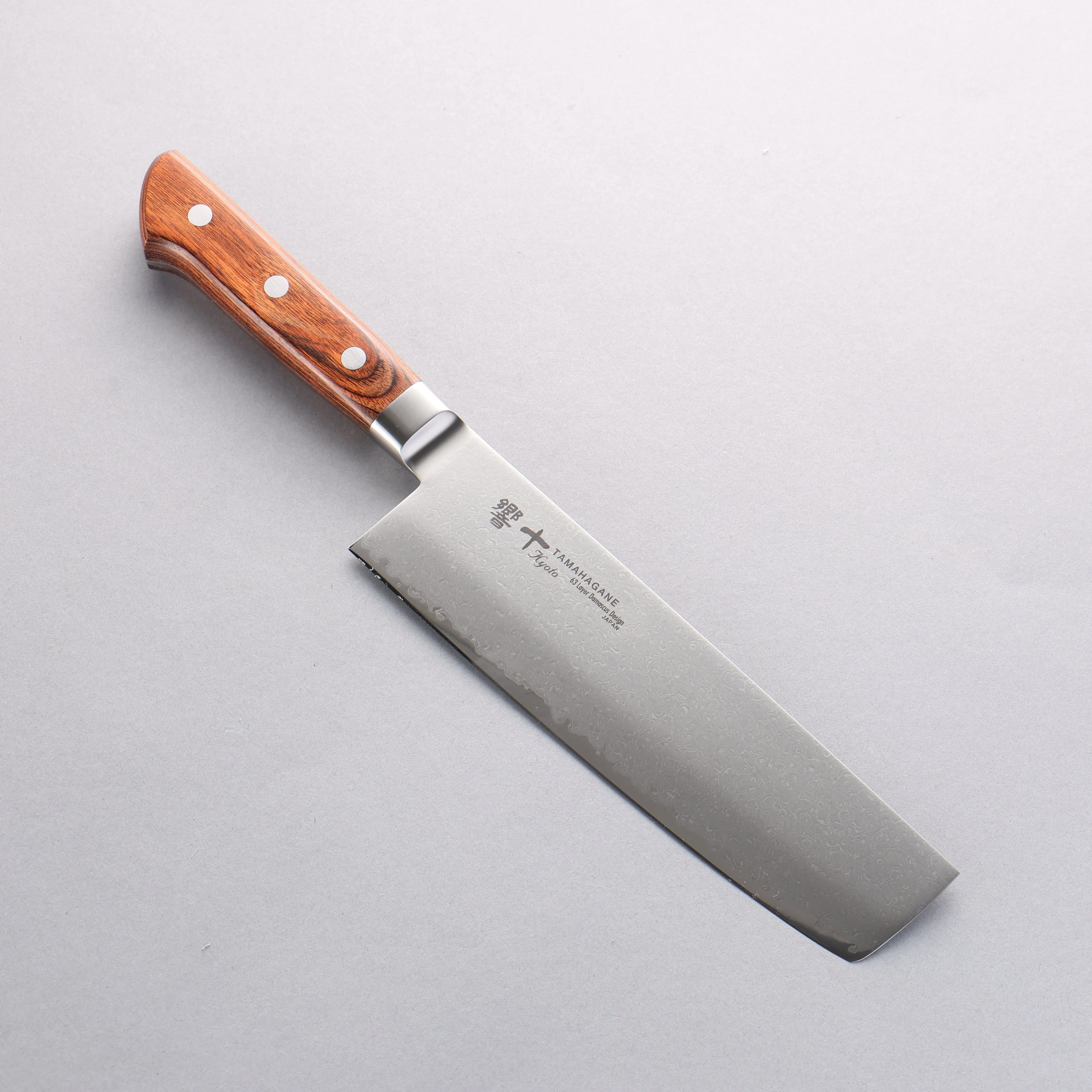 Tamahagane Kyoto 63 Layer Damascus Nakiri 180mm KP-1165