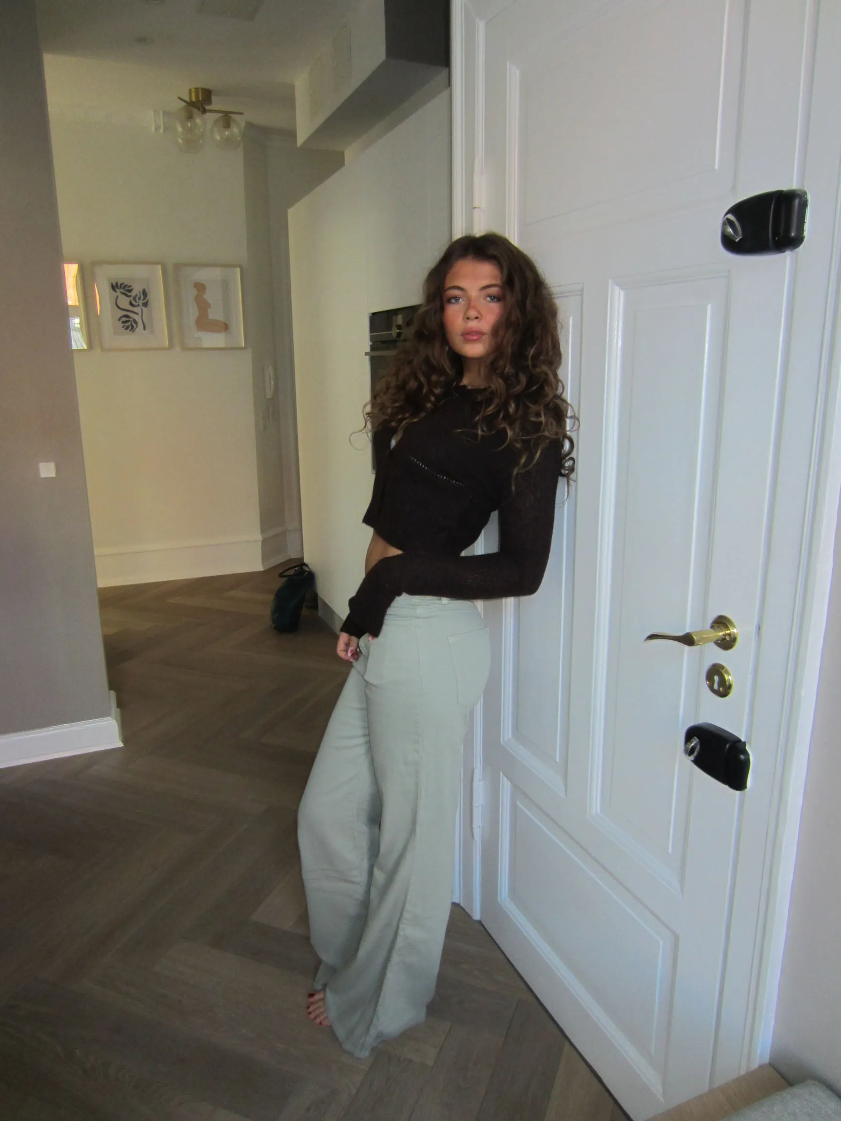 Tanya bootcut corduroy pants - Light khaki