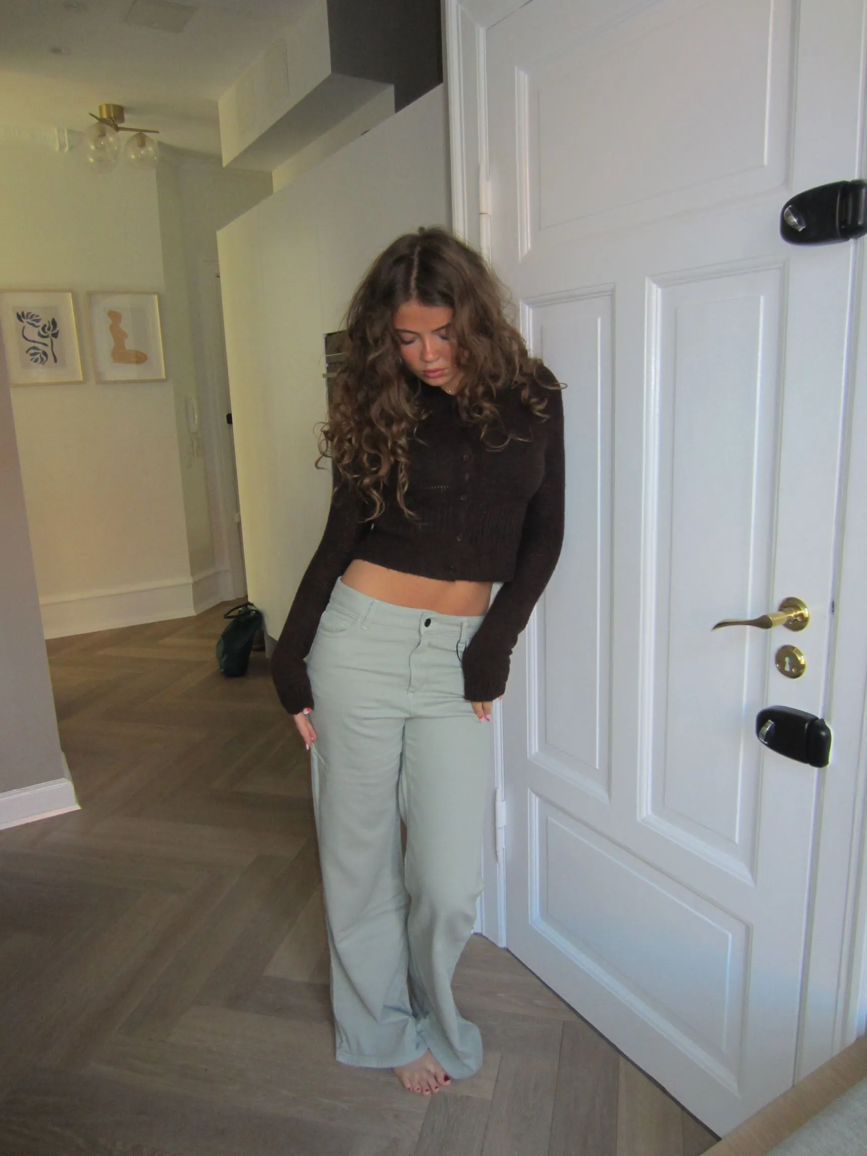 Tanya bootcut corduroy pants - Light khaki