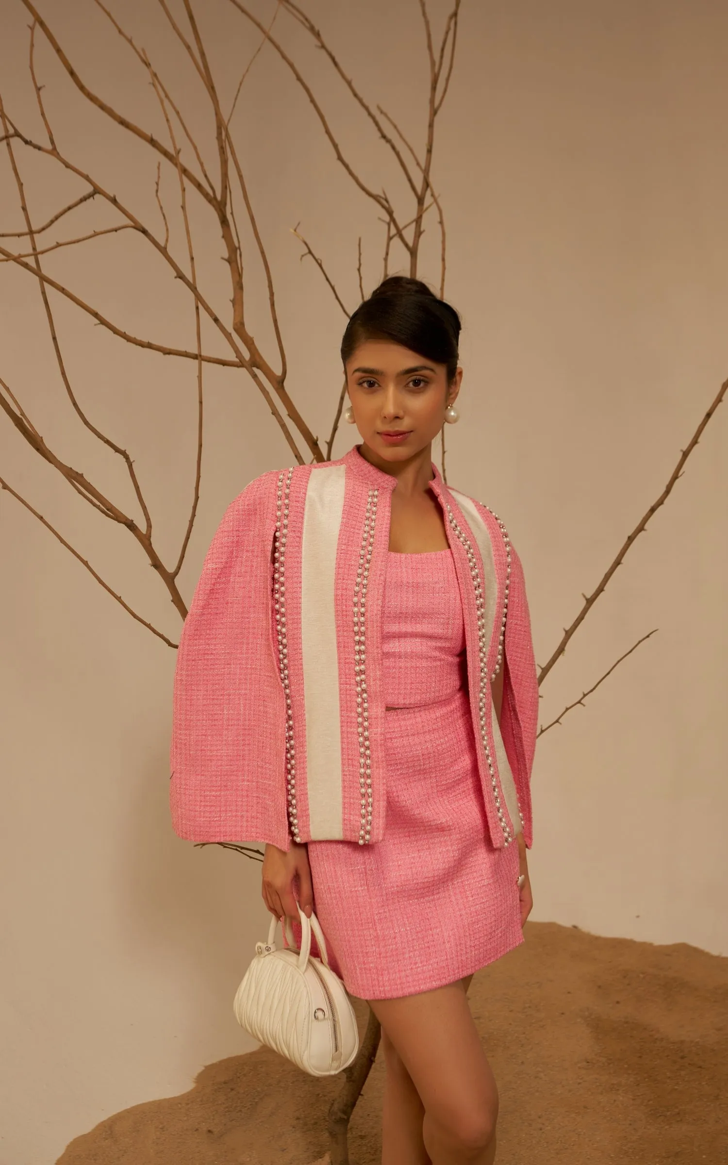 TWEED PEARL BLAIR CAPE