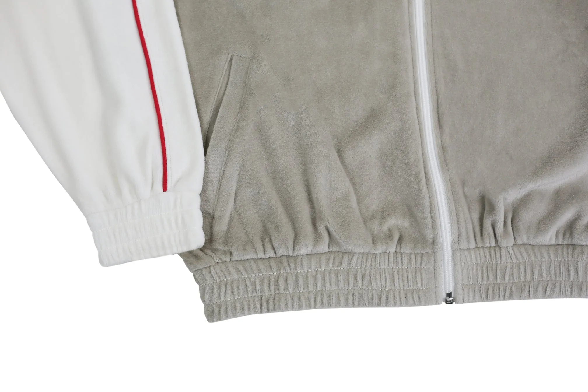 Velour Track Jacket (Cream)