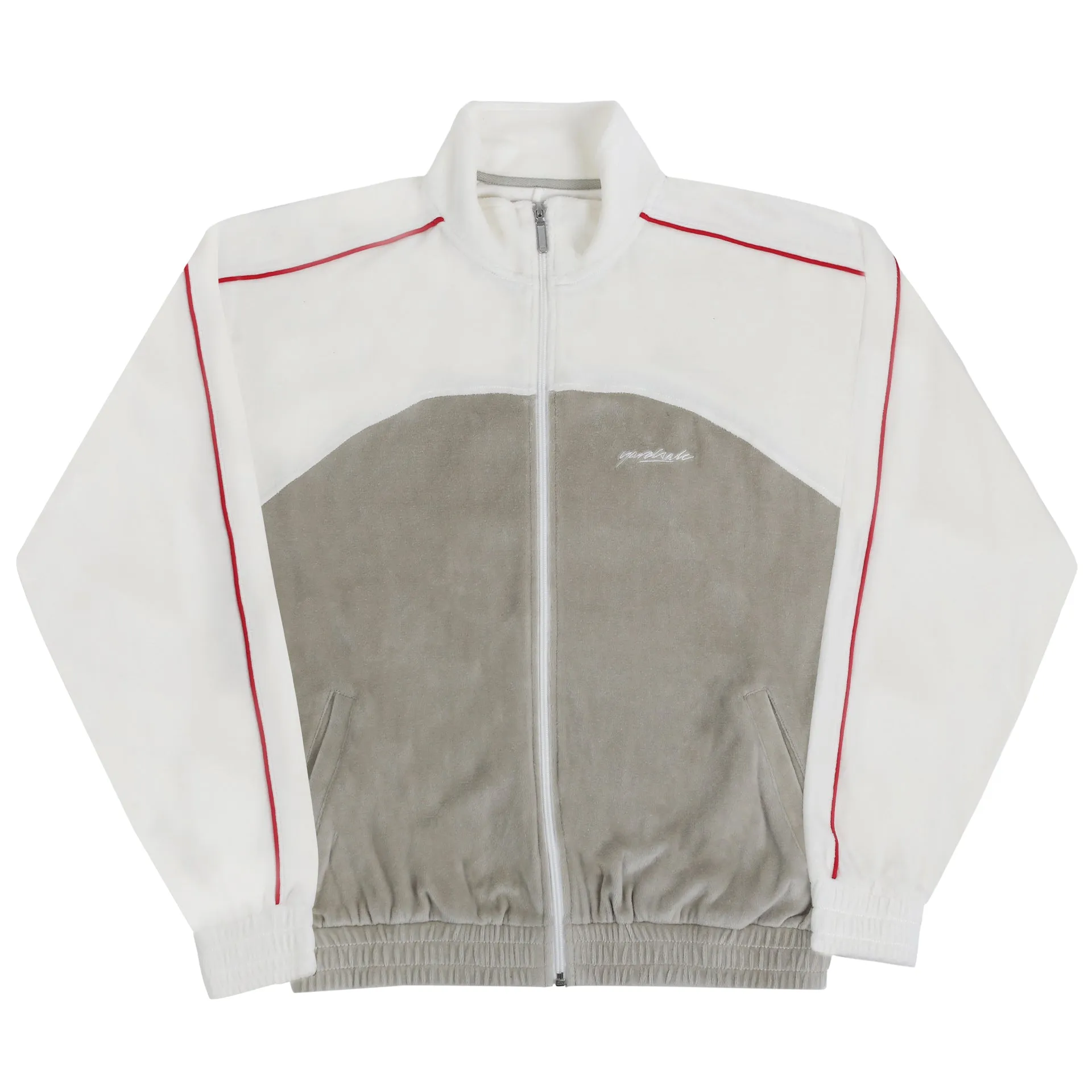 Velour Track Jacket (Cream)