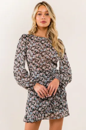 Vintage Floral Wrap Dress