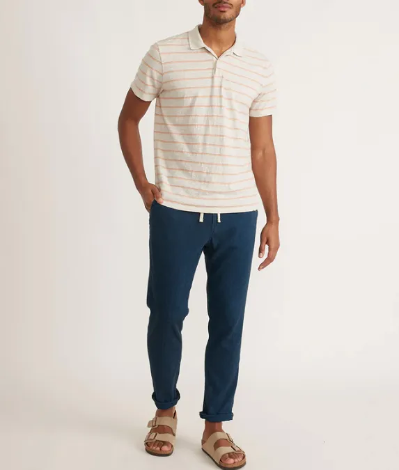 Vintage Heavy Slub Polo - Warm Stripe