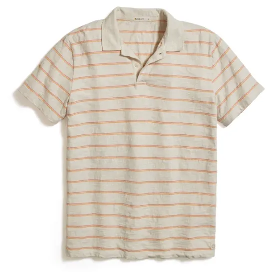 Vintage Heavy Slub Polo - Warm Stripe