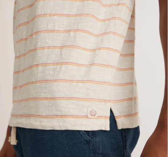Vintage Heavy Slub Polo - Warm Stripe