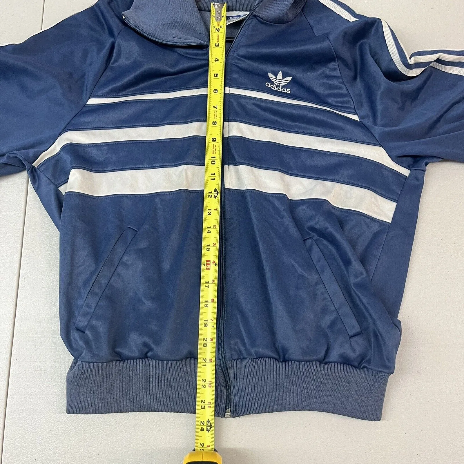 VTG 80s Adidas Special Run DMC Collaboration Track Suit Jacket Pants L Navy Blue
