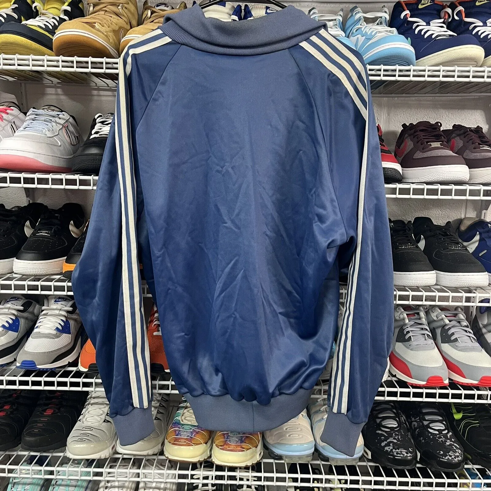 VTG 80s Adidas Special Run DMC Collaboration Track Suit Jacket Pants L Navy Blue