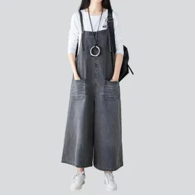 Wide grey overall for women