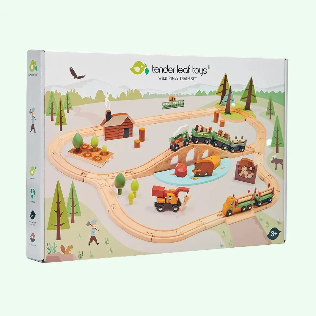 Wild Pines Wooden Train Set
