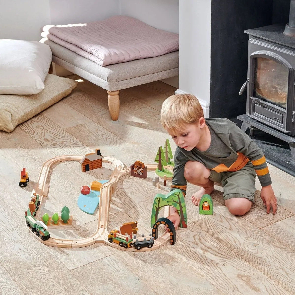 Wild Pines Wooden Train Set