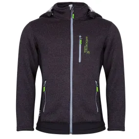 Yeti Knitted Fleece Lined Hooded Jacket - Grey