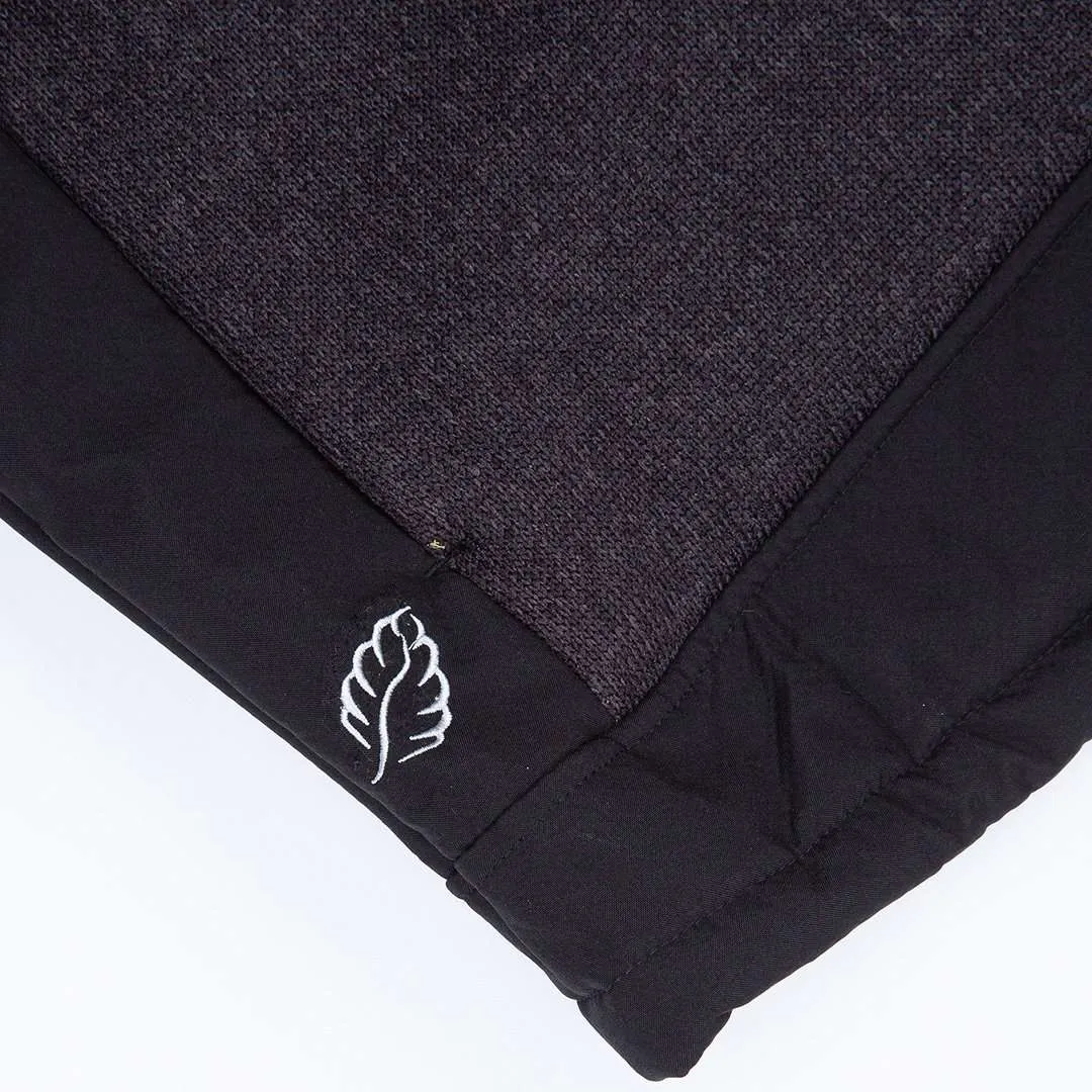 Yeti Knitted Fleece Lined Hooded Jacket - Grey